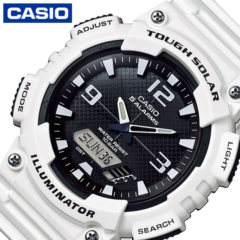 カシオ 腕時計 CASIO 時計 スタンダード STANDARD 男性 メンズ ソーラークォーツ AQ-S810WC-7AJH かっこいい 彼氏 夫 人気