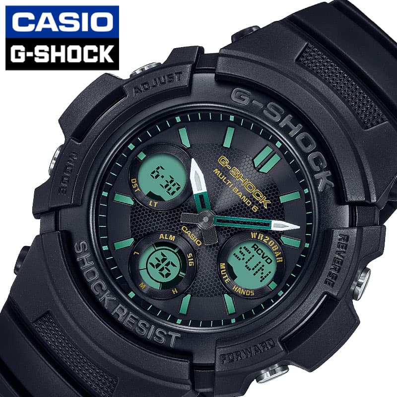 カシオ 腕時計 CASIO 時計 カシオ CASIO ジーショック G-SHOCK 男性 メンズ 頑丈 タフ スポーツ 運動 学校 部活 定番 AWG-M100RC-1AJF