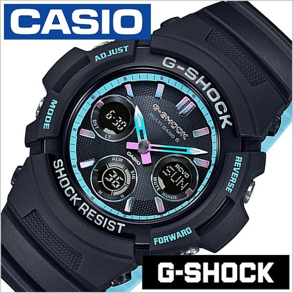 腕時計 CASIO 時計 Gショック G-SHOCK ネオンアクセントカラー AWG-M100SPC-1AJF メンズ