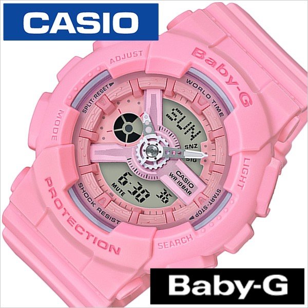 腕時計 CASIO 時計 ベビージー ピンクブーケシリーズ BA-110-4A1JF レディース