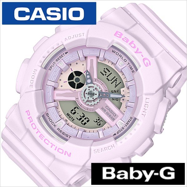 腕時計 CASIO 時計 ベビージー ピンクブーケシリーズ BA-110-4A2JF レディース