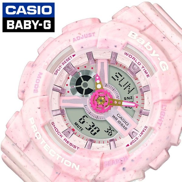 ベビーG 腕時計 カシオ 時計 アイスクリームパステルシリーズ BABY-G Ice Cream Pastel レディース 腕時計 ピンク BA-110PI-4AJF