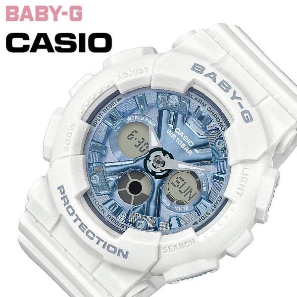 カシオ 腕時計 CASIO 時計 ベビージー BABY-G ブルーメタリック BA-130-7A2JF レディース