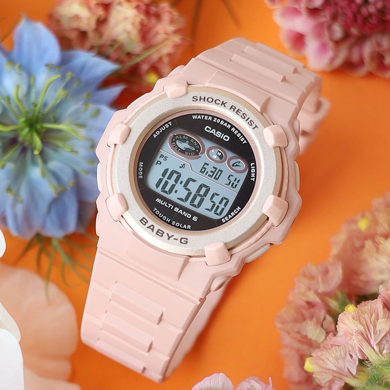 未使用 BABY-G 電波ソーラー BGR-3003-4JF 桜ピンク BABY-G カシオ 腕時計 CASIO 時計 ベビージー Baby-G ブラック 女性