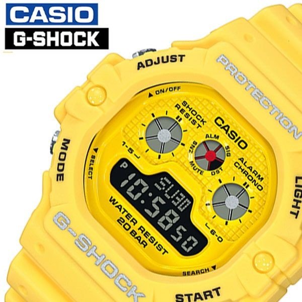 Gショック G-SHOCK カシオ 腕時計 CASIO 時計 Hot Rock Sounds メンズ 腕時計 イエロー DW-5900RS-9JF