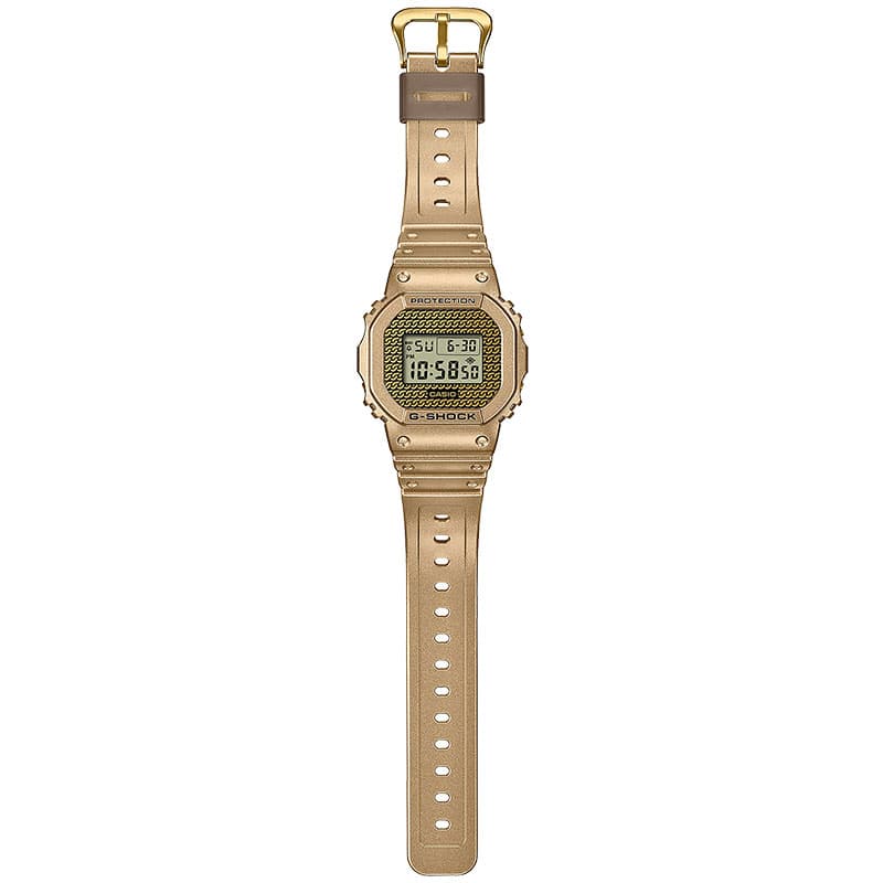 カシオ 腕時計 CASIO 時計 Gショック ゴールドアクセサリーデザイン G-SHOCK Hip Hop Gold メンズ デジタル 平成 2000年代 スクエア DWE-5600HG-1JR 人気｜hstyle｜03