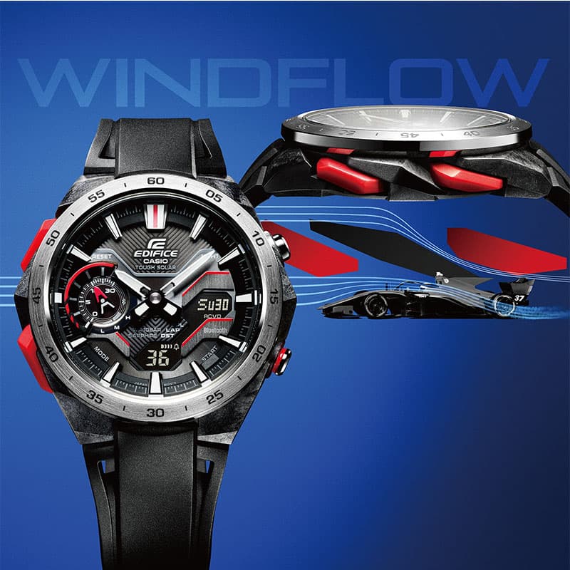 カシオ 腕時計 CASIO 時計 エディフィス ウィンドフロウ EDIFICE WINDFLOW メンズ 腕時計 ブラック ソーラー WINDFLOW スポーツ カジュアル ソーラー Bluetooth |  | 04