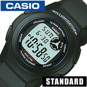 カシオ スタンダード 腕時計 CASIO STANDARD アラームクロノグラフ デュアルタイム メンズ レディース F-200W-1AJF セール