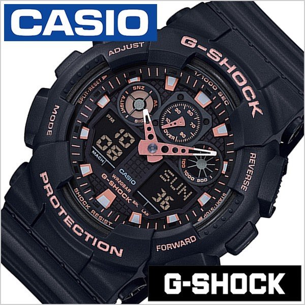 腕時計 CASIO 時計 Gショック G-SHOCK ブラックアンドゴールド GA-100GBX-1A4JF メンズ