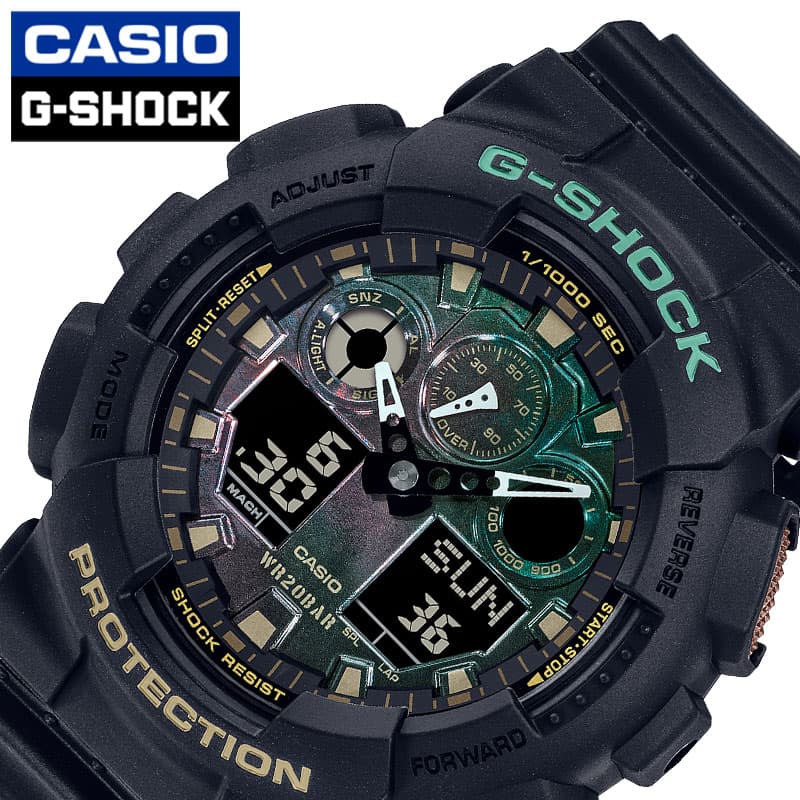 カシオ 腕時計 CASIO 時計 カシオ CASIO ジーショック G-SHOCK 男性 メンズ 頑丈 タフ スポーツ 運動 学校 部活 定番 GA-100RC-1AJF