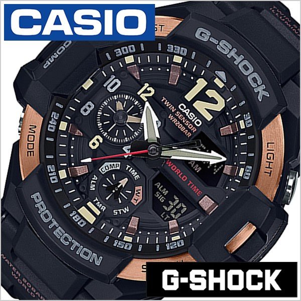 カシオ 腕時計 CASIO 時計 Gショック G-SHOCK マスターオブジー ビンテージブラックアンドゴールド グラヴィティマスター GA-1100RG-1AJF メンズ