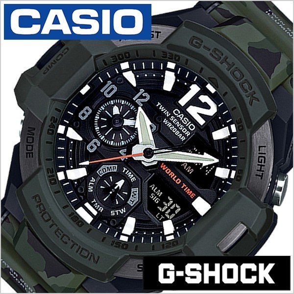 Yahoo! Yahoo!ショッピング(ヤフー ショッピング)カシオ 腕時計 CASIO 時計 Gショック G-SHOCK グラビティマスター マスター・イン・オリーブドラブ GA-1100SC-3AJF メンズ