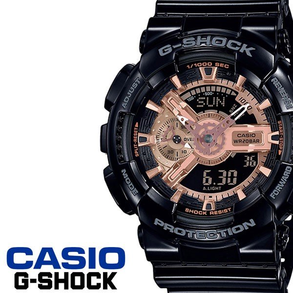 CASIO 腕時計 カシオ 時計 ジーショック ブラックアンドローズゴールド G-SHOCK BLACK & ROSE GOLD メンズ 男性 ローズゴールド GA-110MMC-1AJF