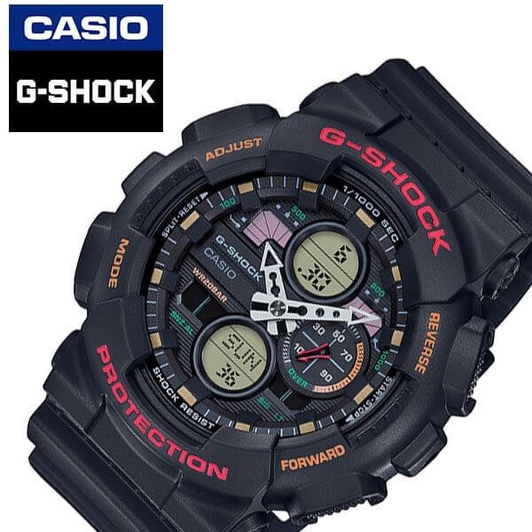 カシオ 腕時計 CASIO 時計ジーショック G-SHOCK メンズ 腕時計 ブラック GA-140-1A4JF