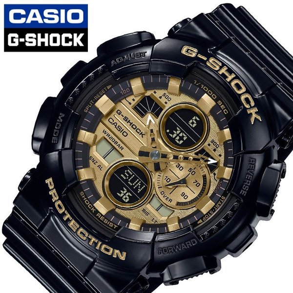 CASIO 腕時計 カシオ 時計 G-SHOCK メンズ 腕時計 ブラック/イエロー GA-140GB-1A1JF