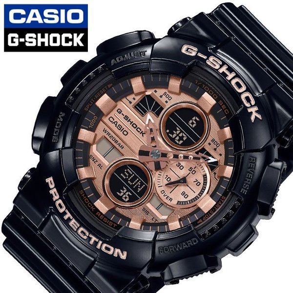 CASIO 腕時計 カシオ 時計 G-SHOCK メンズ 腕時計 ブラック/ピンク GA-140GB-1A2JF