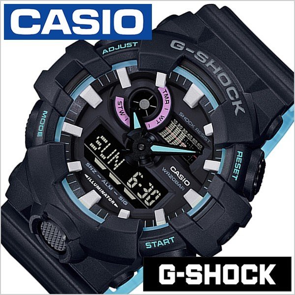 Yahoo! Yahoo!ショッピング(ヤフー ショッピング)腕時計 CASIO 時計 Gショック G-SHOCK ネオンアクセントカラー GA-700PC-1AJF メンズ