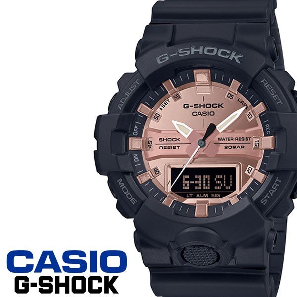 Yahoo! Yahoo!ショッピング(ヤフー ショッピング)CASIO 腕時計 カシオ 時計 ジーショック ブラックアンドローズゴールド G-SHOCK BLACK & ROSE GOLD メンズ 男性 ローズゴールド GA-800MMC-1AJF