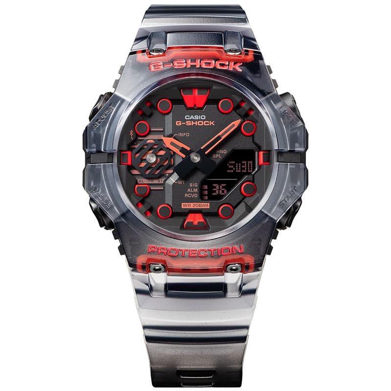 カシオ 腕時計 CASIO 時計 Gショック ベゼル・バンド一体構造 G-SHOCK GA-B001 男性 向け メンズ 幾何学 サイバーパンク ハイテク GA-B001G-1AJF 人気 おすすめ｜hstyle｜02