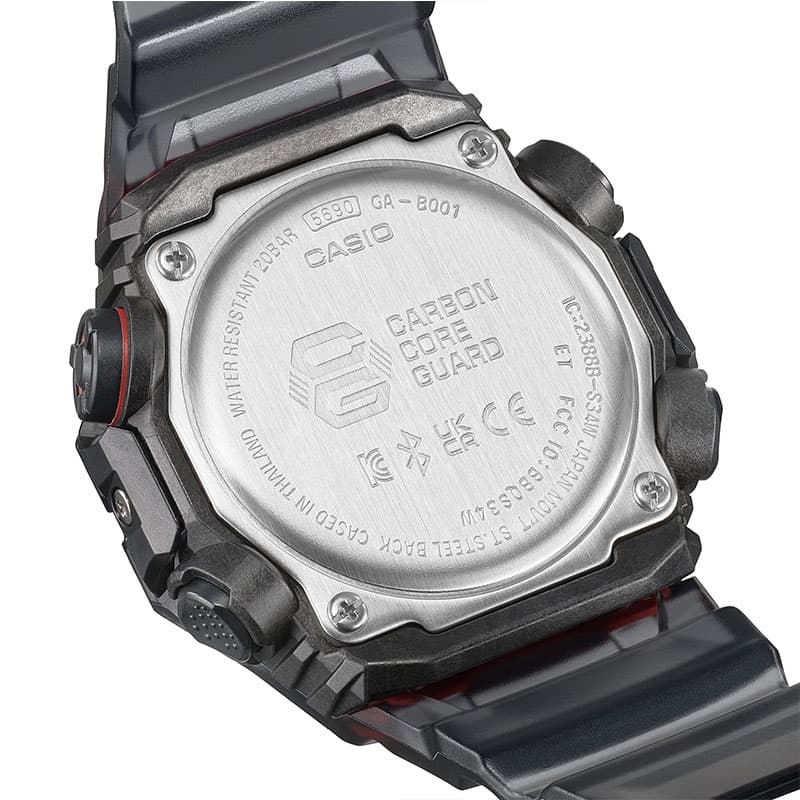 カシオ 腕時計 CASIO 時計 Gショック ベゼル・バンド一体構造 G-SHOCK GA-B001 男性 向け メンズ 幾何学 サイバーパンク ハイテク GA-B001G-1AJF 人気 おすすめ｜hstyle｜07