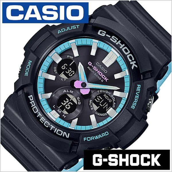 腕時計 CASIO 時計 Gショック G-SHOCK ネオンアクセントカラー GAW-100PC-1AJF メンズ