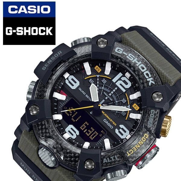 カシオ 腕時計 CASIO 時計ジーショック マスターオブジー G-SHOCK MASTER OF G MUDMASTER メンズ 腕時計 ブラック GG-B100-1A3JF｜hstyle