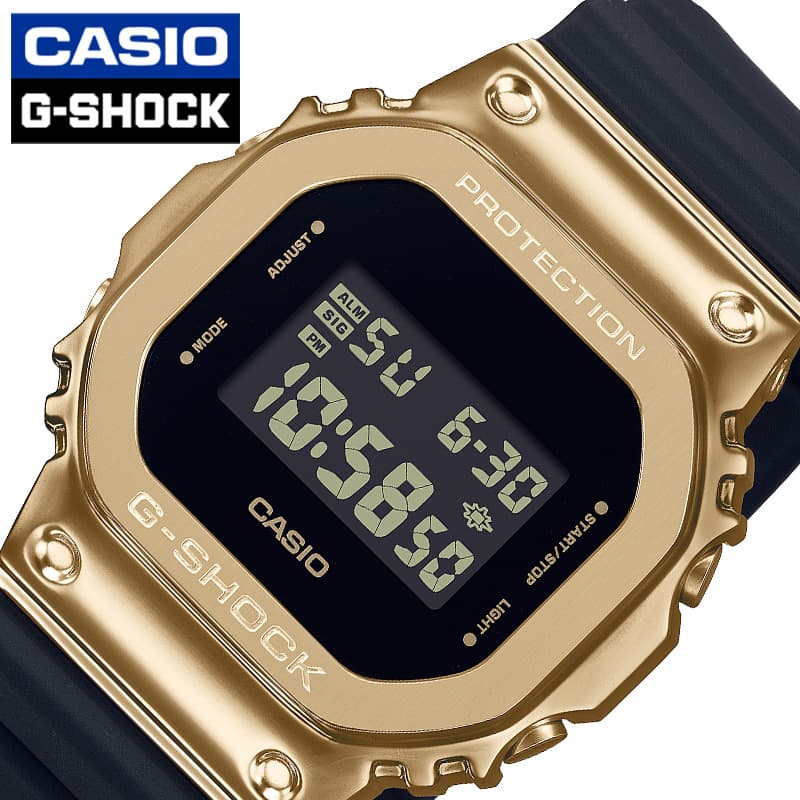 カシオ 腕時計 CASIO 時計 カシオ CASIO Gショック ゴールド ブラック G-SHOCK METAL COVERED 男性 向け メンズ 高級 GM-5600G-9JF 人気 おすすめ おしゃれ