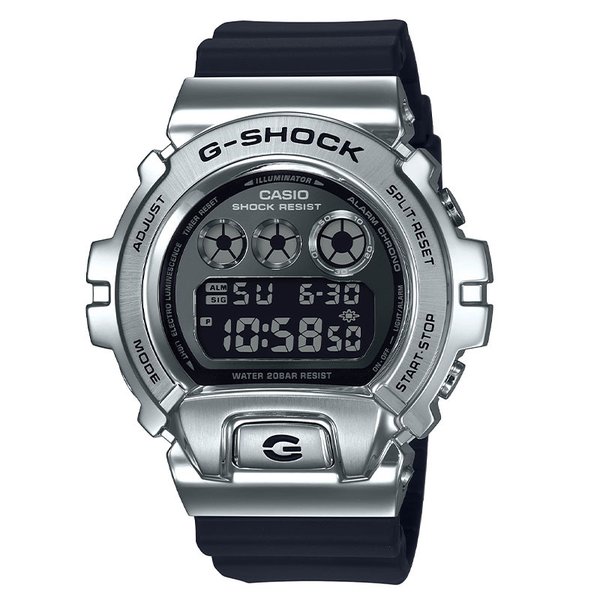 CASIO 腕時計 カシオ 時計 G-SHOCK メンズ 腕時計 ブラック/シルバー GM-6900-1JF｜hstyle｜02