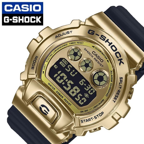 CASIO 腕時計 カシオ 時計 G-SHOCK メンズ 腕時計 ゴールド GM-6900G-9JF｜hstyle
