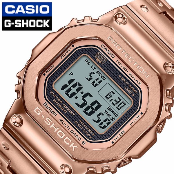 Gショック 腕時計 G-SHOCK 時計 CASIO カシオ メンズ ピンクゴールド GMW-B5000GD-4JF