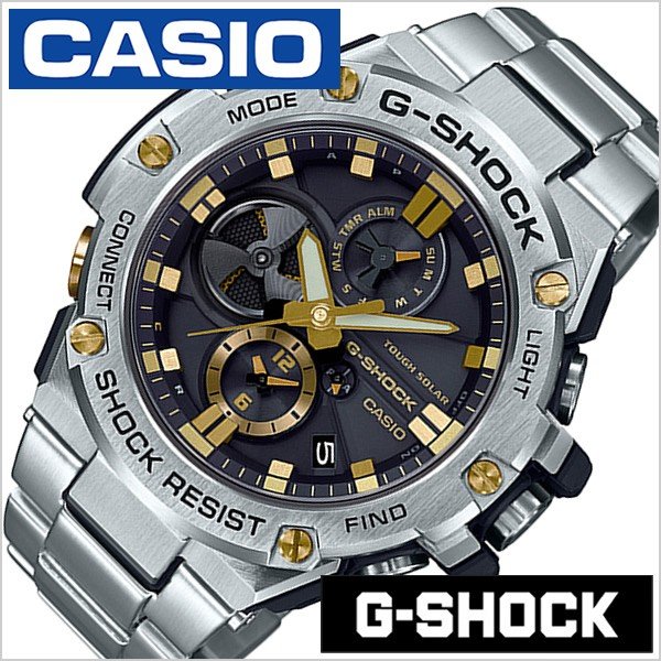 腕時計 CASIO 時計 Gショック G-SHOCK ジースチール GST-B100D-1A9JF メンズ