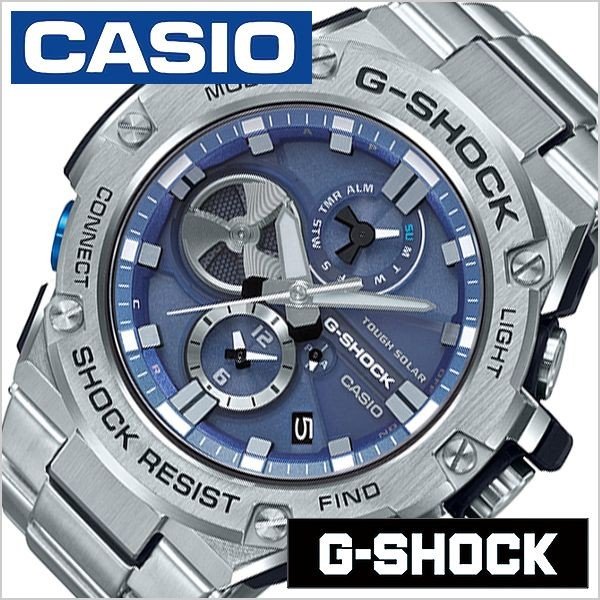 CASIO 腕時計 カシオ 時計 Gショック ジースチール G-SHOCK G-STEEL メンズ ブルー GST-B100D-2AJF