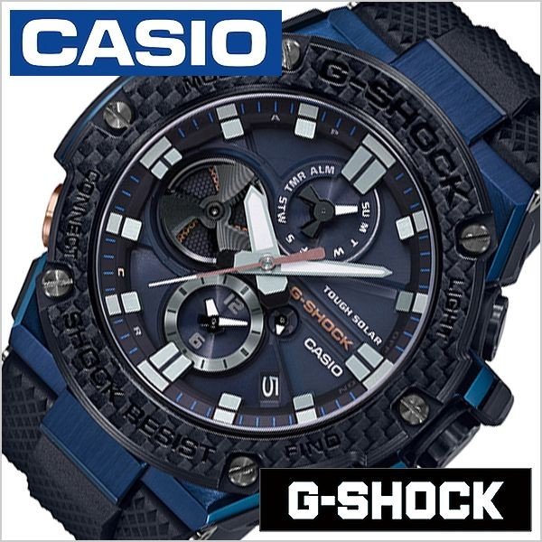 CASIO 腕時計 カシオ 時計 Gショック ジースチール G-SHOCK G-STEEL メンズ ネイビー GST-B100XB-2AJF