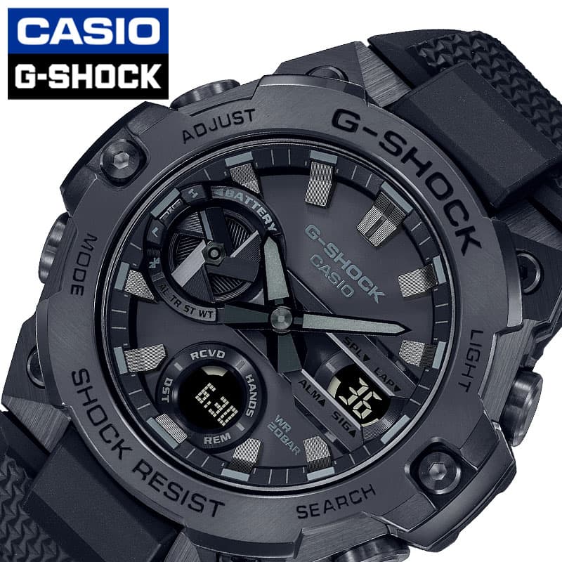 カシオ 腕時計 CASIO 時計 カシオ CASIO ジーショック G-SHOCK 男性 メンズ 頑丈 タフ スポーツ 運動 学校 部活 定番 GST-B400BB-1AJF