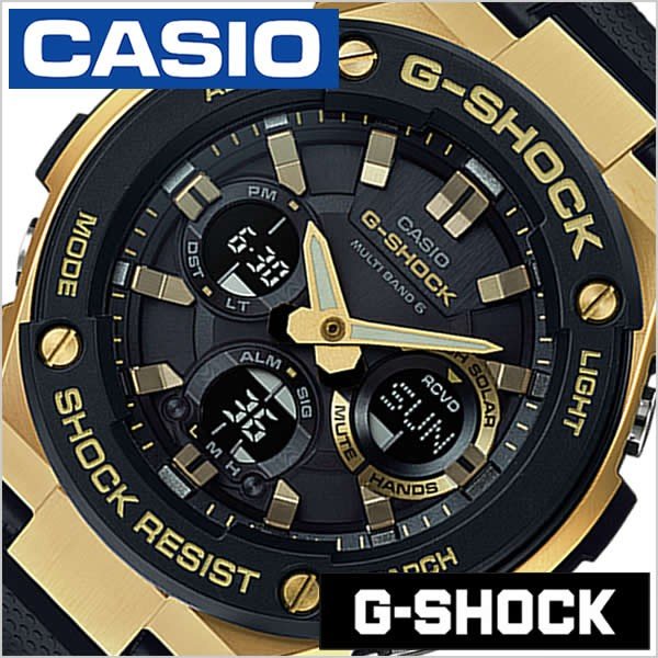 カシオ 腕時計 CASIO 時計 G ショック Gスチール GST-W100G-1AJF メンズ