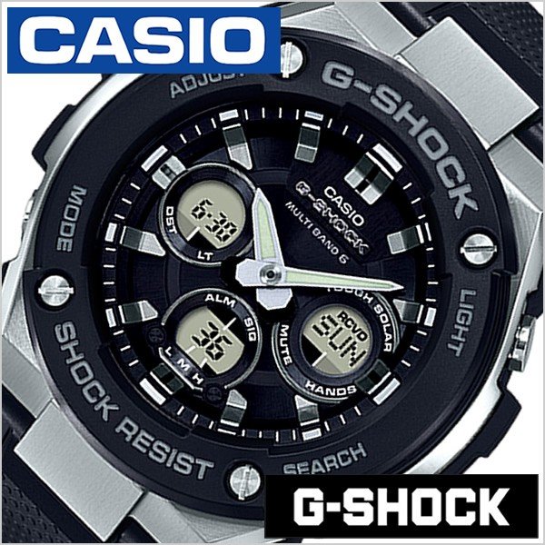 カシオ 腕時計 CASIO 時計 Gショック G-SHOCK ジースチール GST-W300-1AJF メンズ