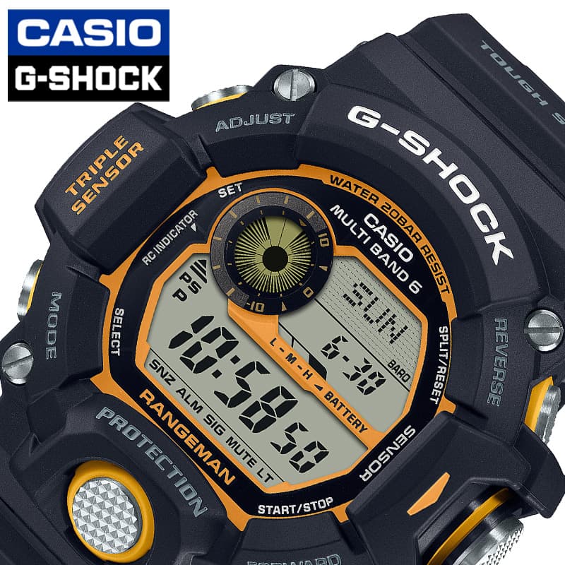 カシオ 腕時計 CASIO 時計 カシオ CASIO Gショック エマージェンシーカラー G-SHOCK RANGEMAN 男性 向け メンズ ソーラー GW-9400YJ-1JF 人気 おすすめ おしゃれ