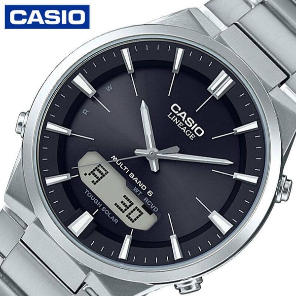 カシオ 電波 ソーラー 腕時計 CASIO 時計 リニエージ LINEAGE 男性 メンズ LCW- ...