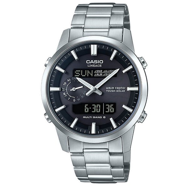 CASIO リニエージ　ソーラー電波時計 カシオ リニエージ 電波ソーラー ほぼ未使用 プレゼントにも最適
