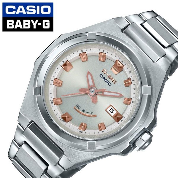 ベビーG 腕時計 カシオ 時計 ジーミズ BABY-G G-MS レディース 腕時計 シルバー MSG-W300D-4AJF