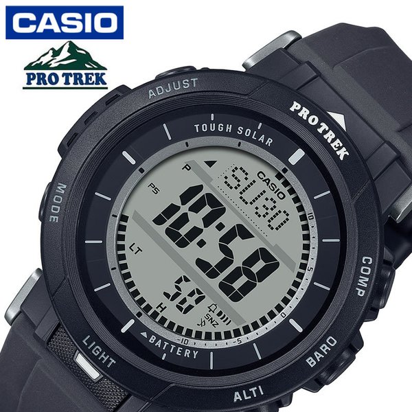 カシオ 腕時計 CASIO 時計 プロトレック キャンパーライン PRO TREK Camper Line メンズ ブラック系 液晶 PRG-30-1JF