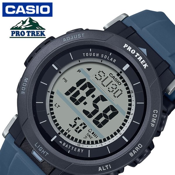 カシオ 腕時計 CASIO 時計 プロトレック キャンパーライン PRO TREK Camper Line メンズ ブラック系 液晶 PRG-30-2JF