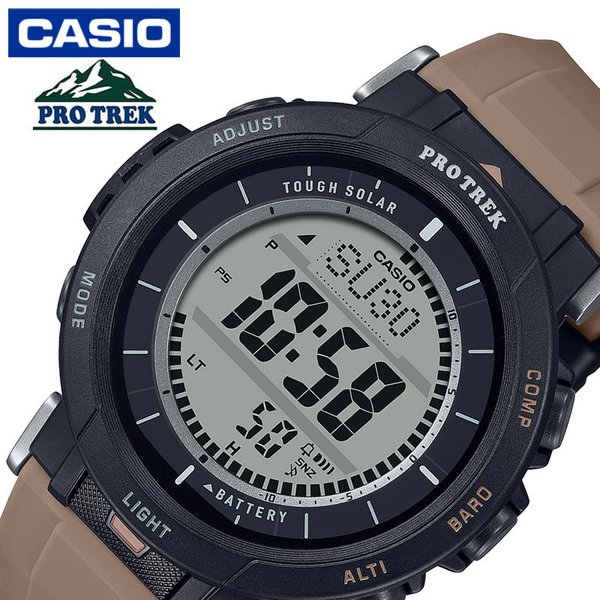 カシオ 腕時計 CASIO 時計 プロトレック キャンパーライン PRO TREK Camper Line メンズ ブラック系 液晶 PRG-30-5JF