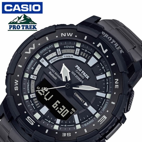 カシオ プロトレック 腕時計 CASIO 時計 PROTREK 男性 向け メンズ PRT-B70YT-1JF 人気 おすすめ おしゃれ ブランド 爆釣タイムお知らせ機能 タイドグラフ