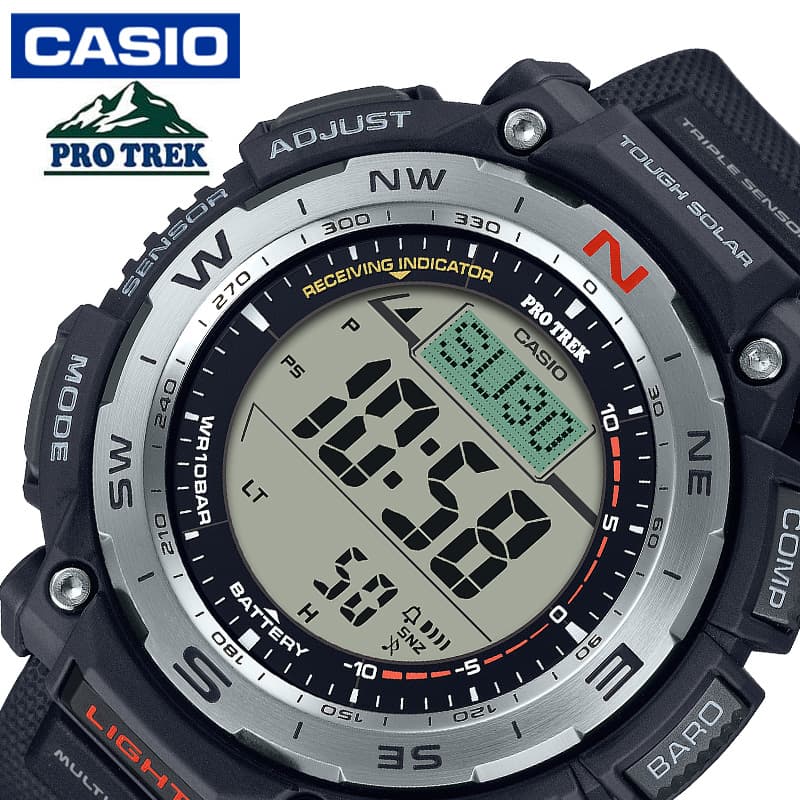 カシオ 腕時計 CASIO 時計 カシオ CASIO プロトレック PRW-3400シリーズ PRO TREK Climber Line 男性 向け メンズ ソーラー アウトドア キャンプ カジュアル