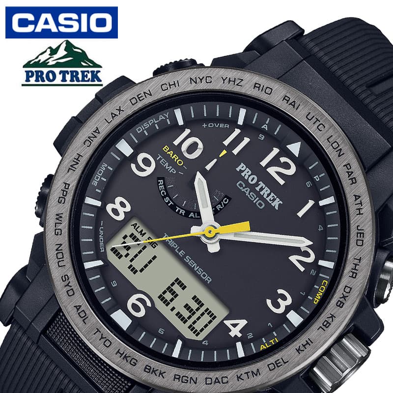 カシオ 腕時計 CASIO 時計 カシオ CASIO プロトレック エコ素材採用モデル PRO TREK Climber Line 男性 向け メンズ ソーラー アウトドア キャンプ カジュアル