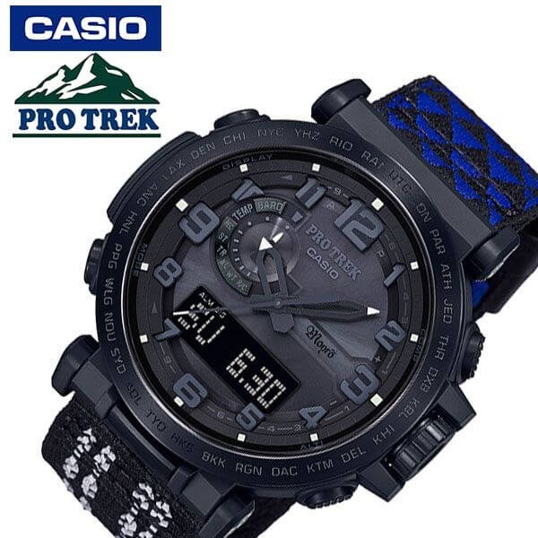 カシオ 腕時計 CASIO 時計プロトレック モンロコラボ モデル PRO TREK Monro メンズ ブラック PRW-6600MO-1JR