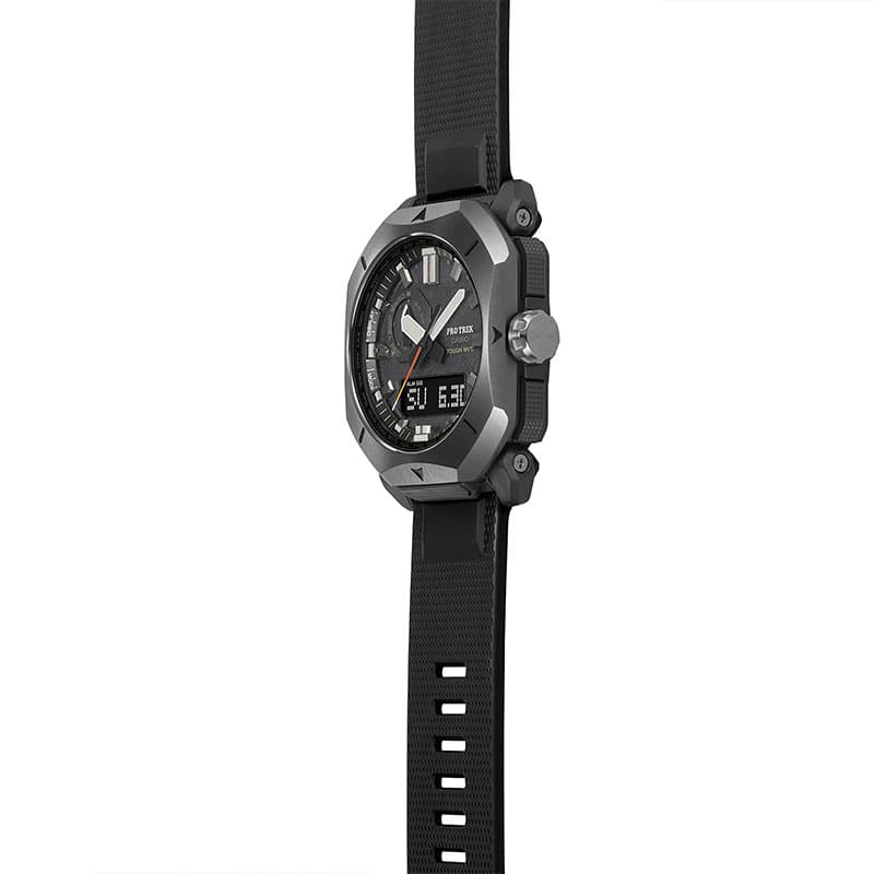 カシオ 腕時計 CASIO 時計 プロトレック PRW-6900シリーズ PRO TREK Climber Line メンズ 腕時計 ブラック ソーラー アウトドア キャンプ カジュアル アナデジ｜hstyle｜04