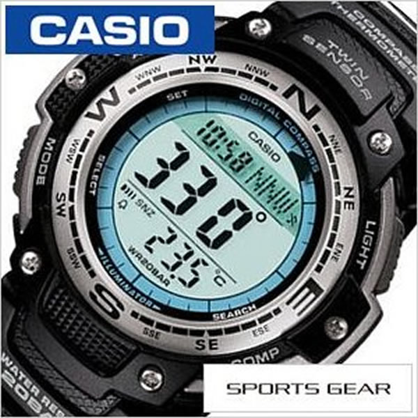 カシオ スポーツギア 腕時計 CASIO SPORTS GEAR ツインセンサー方位・温度計測 メンズ レディース SGW-100J-1JF セール