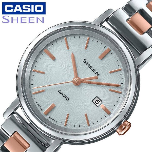 カシオ 腕時計 CASIO 時計 シーン SHEEN 女性 レディース ソーラークォーツ SHS-D300SG-7AJF かわいい 華奢 小ぶり 小さめ 人気 ブランド